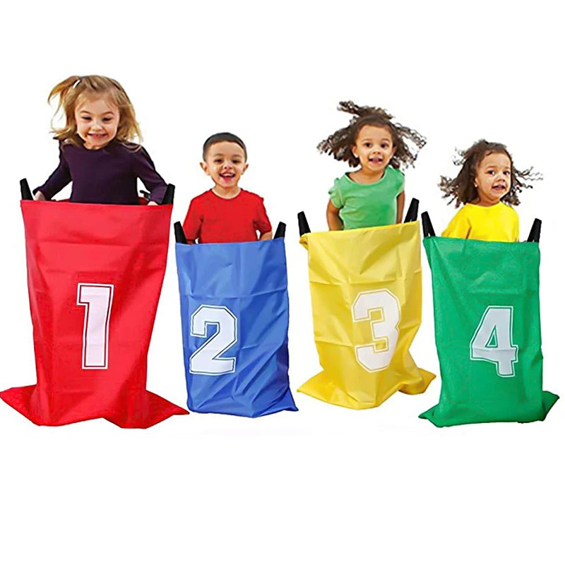 T27 - 4Pcs Fun Outdoor Sports Props Kangaroo Jumping Bag Sack