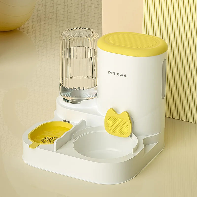 P04 - Bowl with integrated water dispenser, automatic pet feeder and water fountain