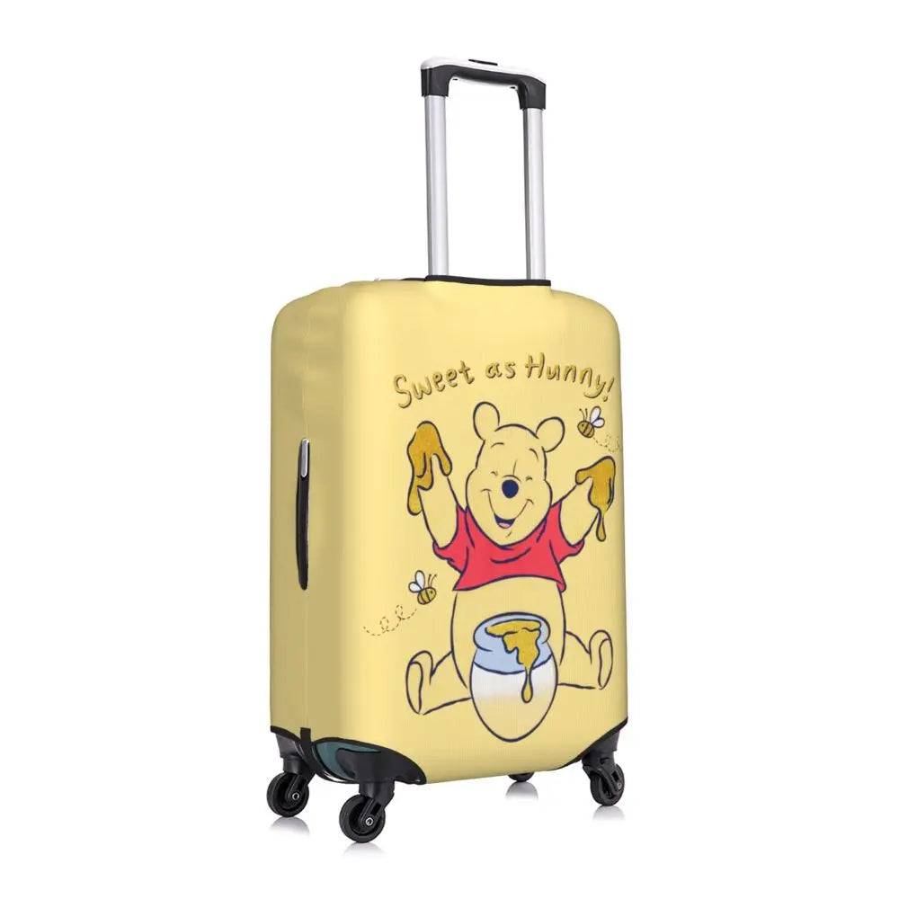 A111 - Custom Winnie The Pooh Luggage Cover Elastic