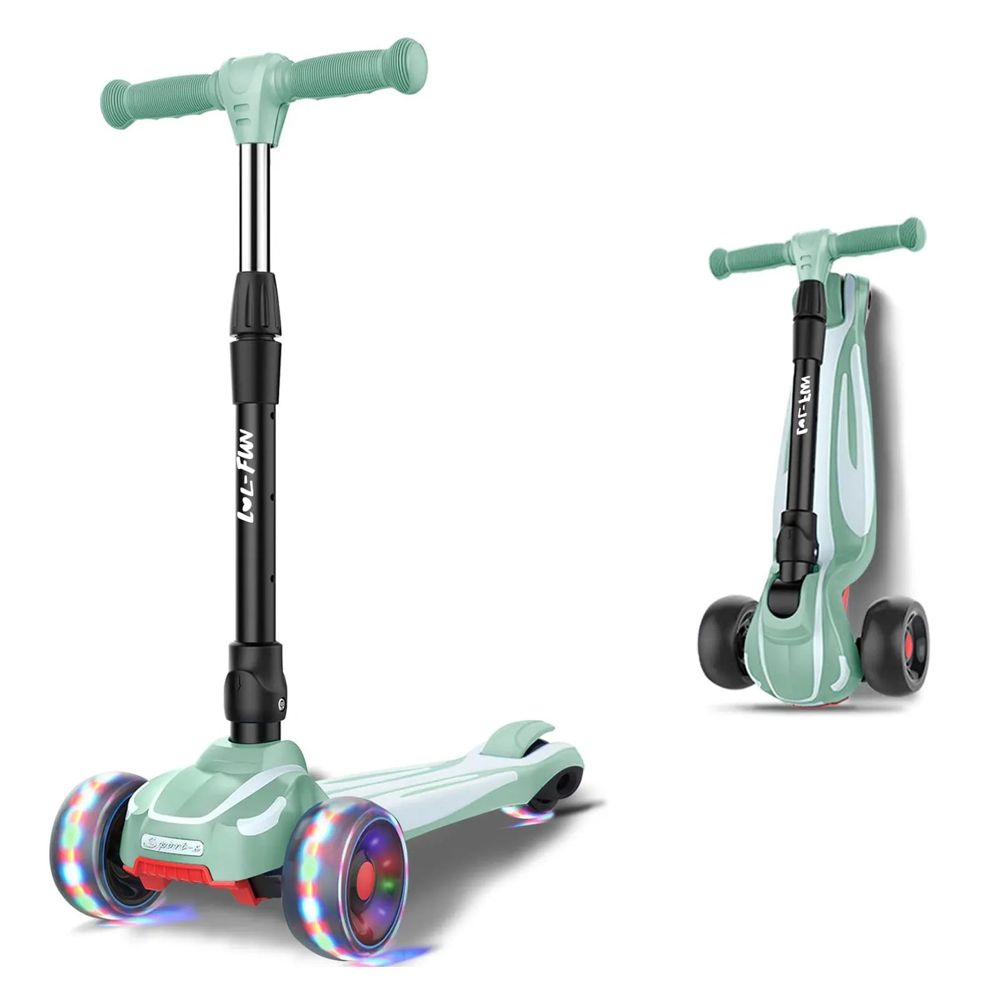 T01 - Scooter for Kids Ages 3-12 Years with 3 Wheel LED Lights