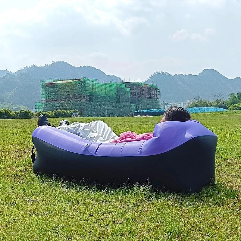M03 - Camping Hiking Portable Foldable Inflatable Sleeping Mat Camping