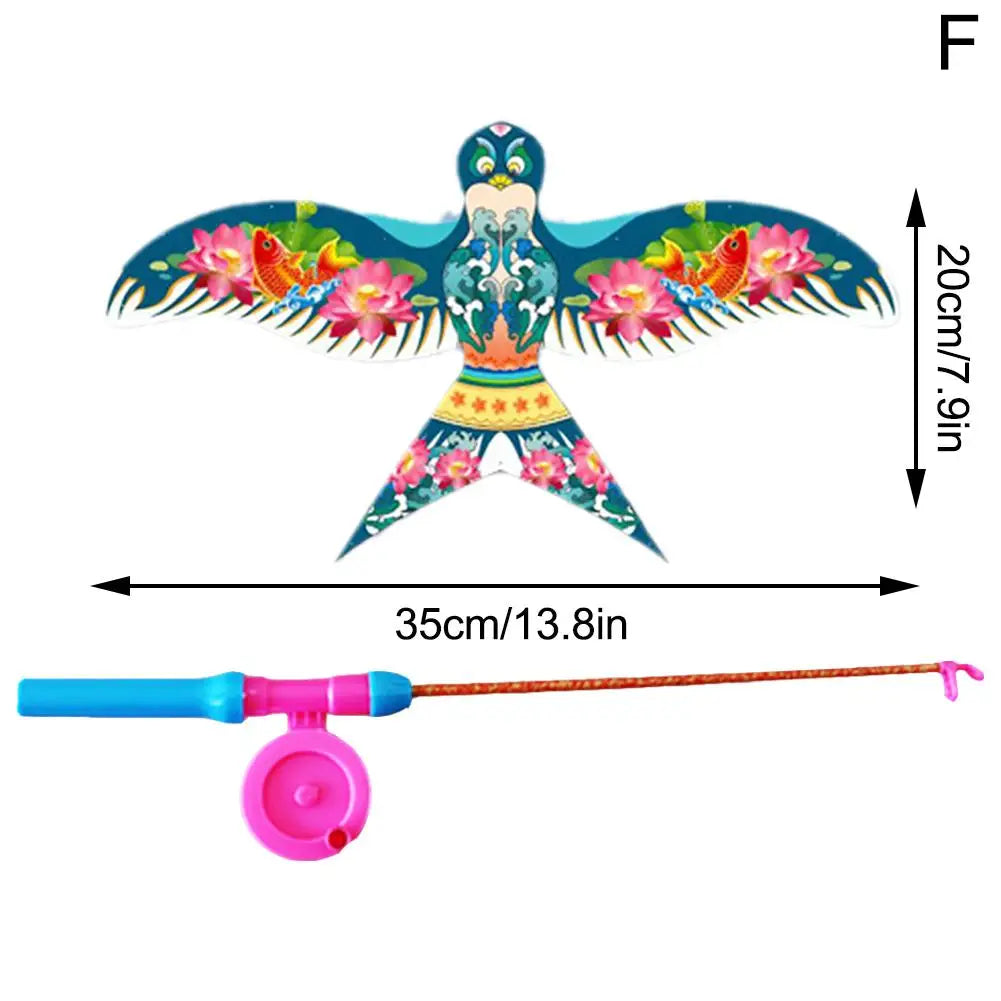 T24 - Children Kite Toy Cartoon Eagle Foldable