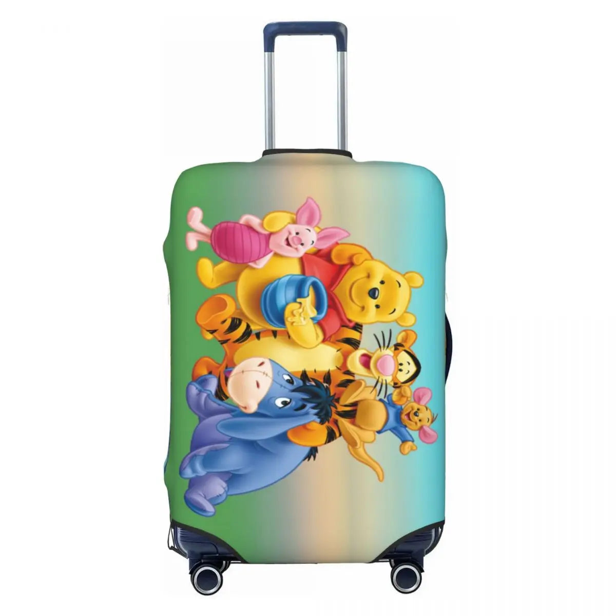 A111 - Custom Winnie The Pooh Luggage Cover Elastic
