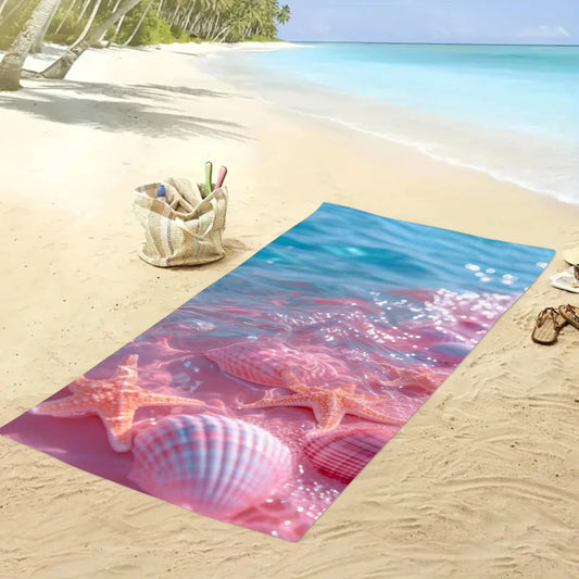 SEA02 - Asciugamano da spiaggia con elemento oceano