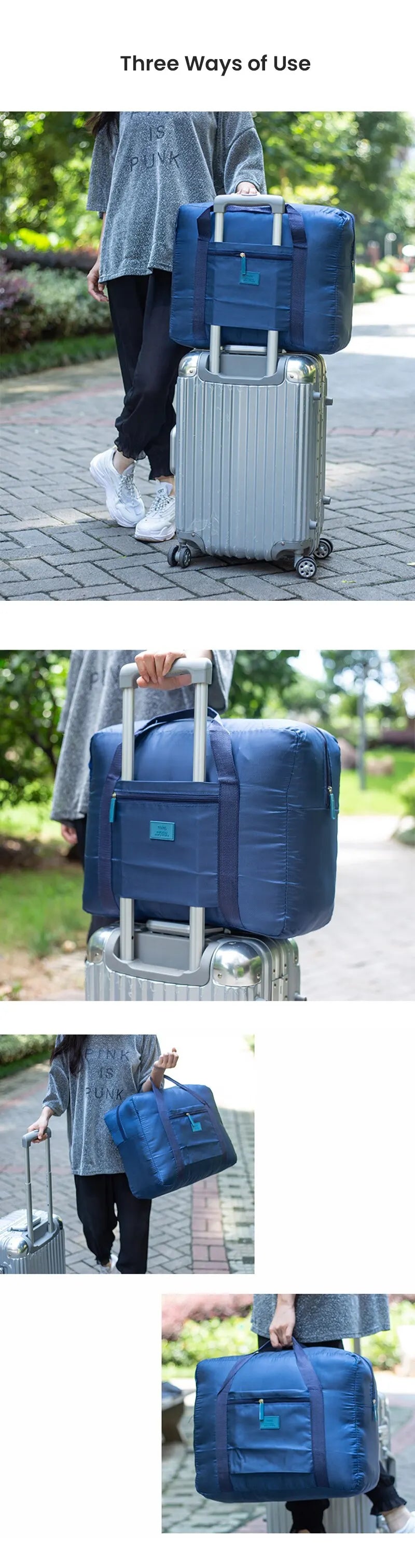 A09 - Foldable Travel Duffel Bag Lightweight Travel Bag