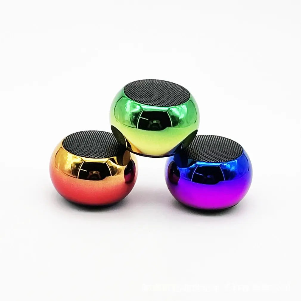 AE06 - Wireless Bluetooth Speaker Portable Small Steel Gun Metal Heavy Stereo Surround