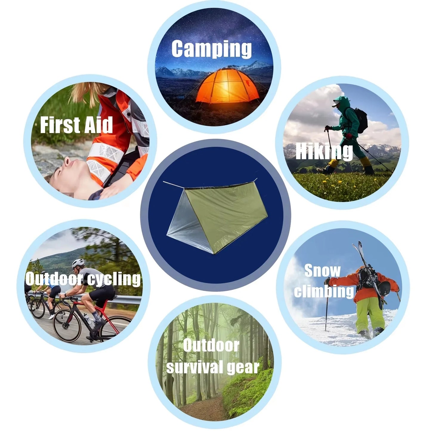 M10 - Emergency Tent Waterproof Camping Travel Pergola