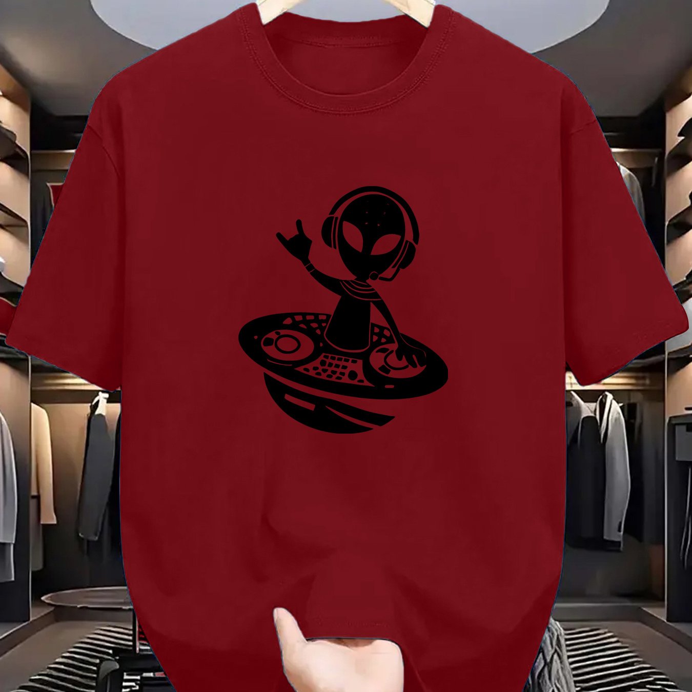 TSHIRT17 - T-shirt con stampa aliena