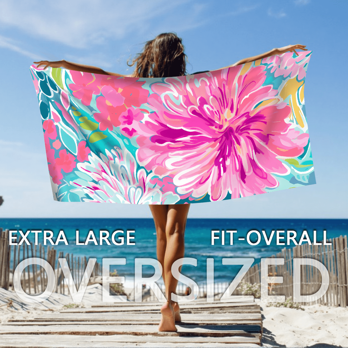 B05 - Valentine's Day Beach Towel
