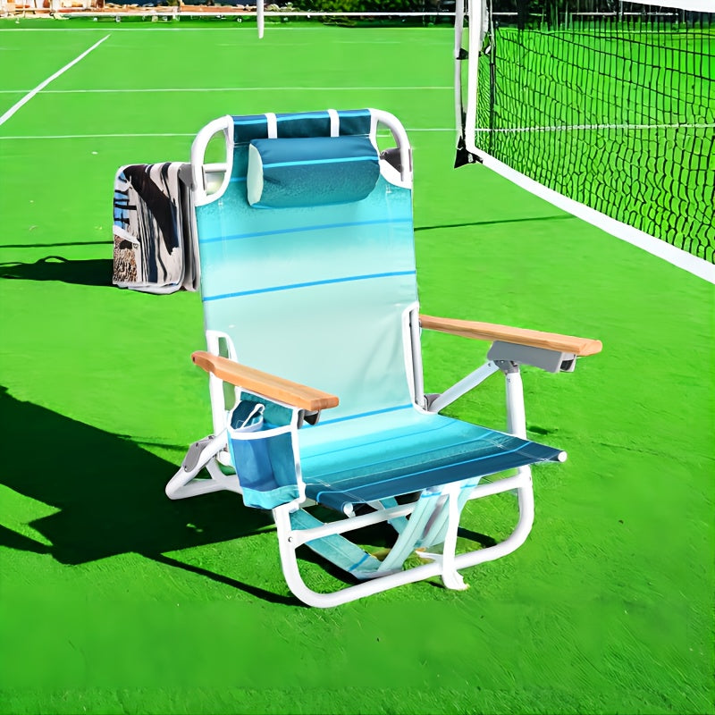 B10 - Adult backpack beach chair with beach towel