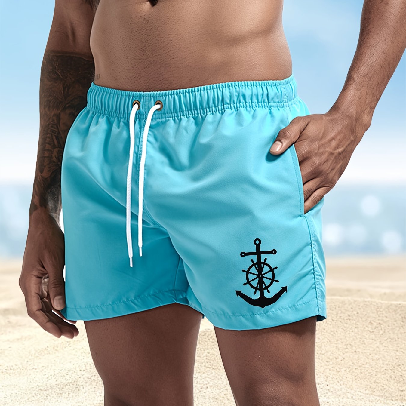 BSMENF10 - Pantaloncini da bagno da uomo ad asciugatura rapida