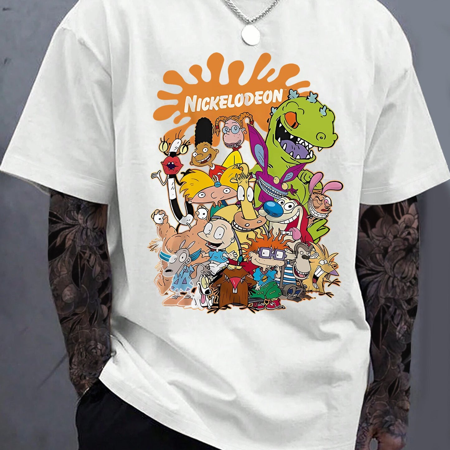 TSHIRT13 - T-shirt casual da strada hip-hop