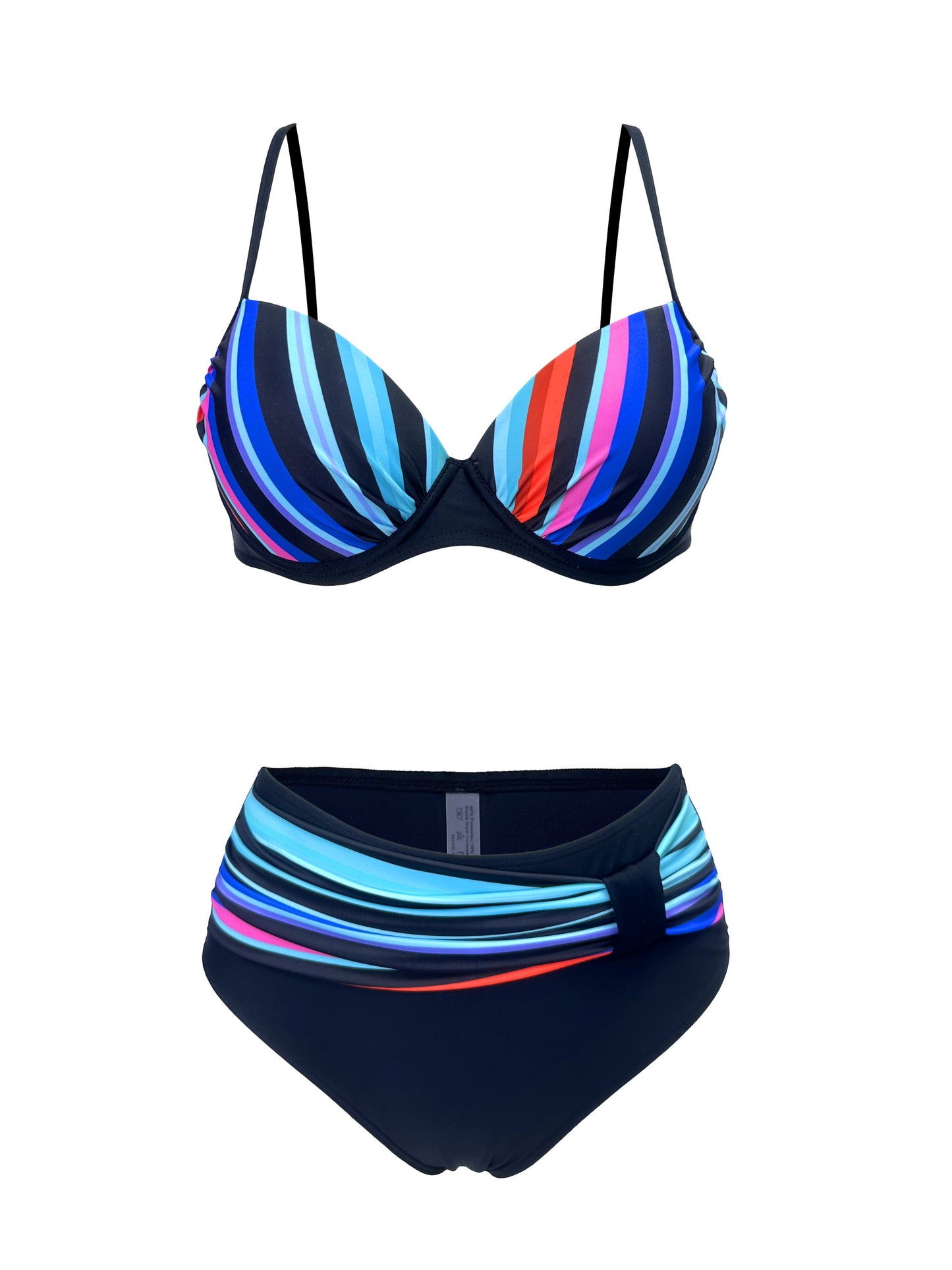 BSGIRL10 - Bikini a righe colorate