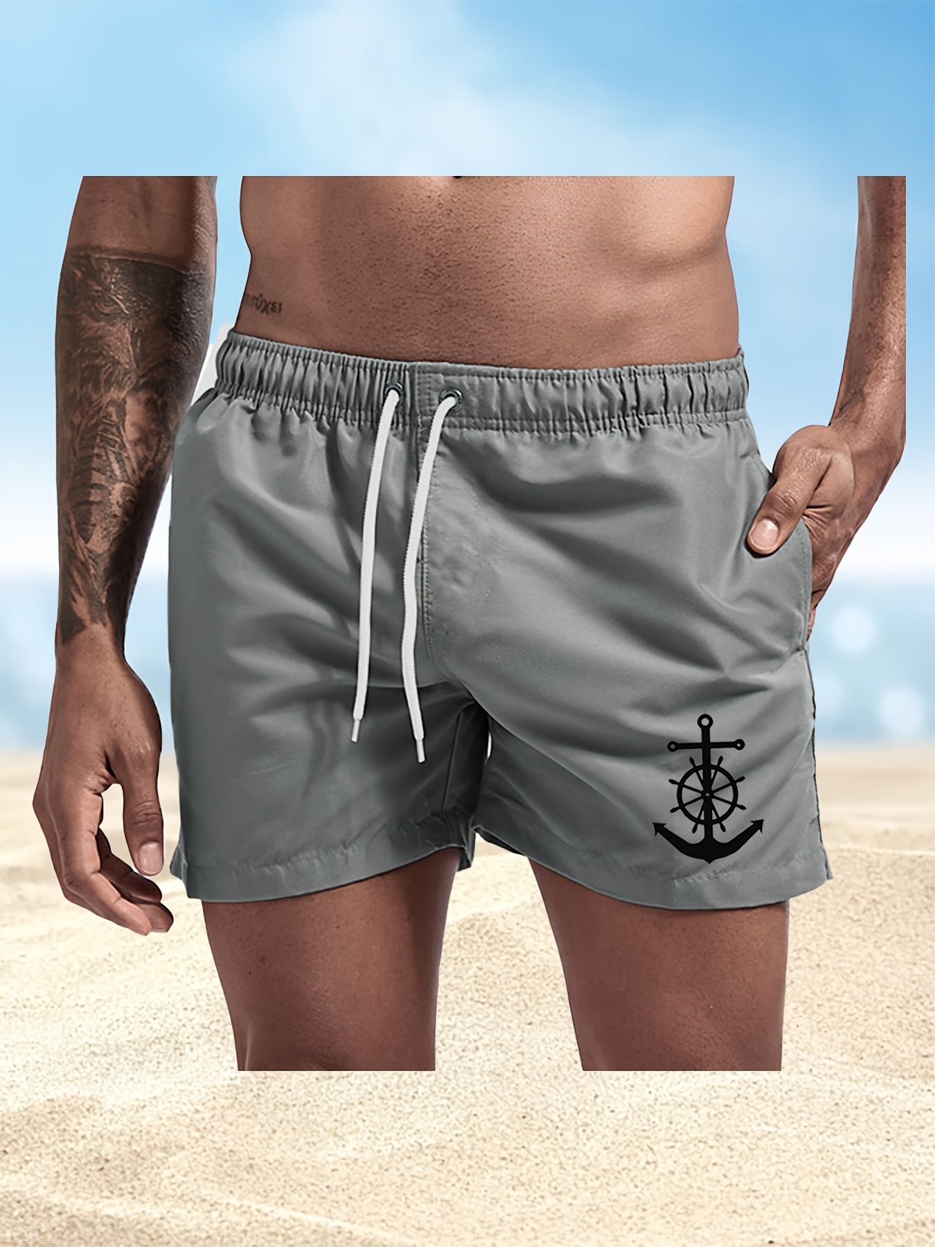 BSMENF10 - Pantaloncini da bagno da uomo ad asciugatura rapida