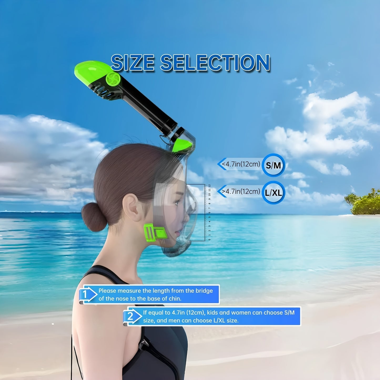 SNOR14 - Maschera da snorkeling integrale Pro