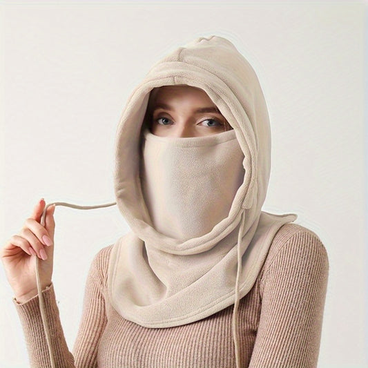 BAND18 - Passamontagna antivento in maglia con scaldacollo