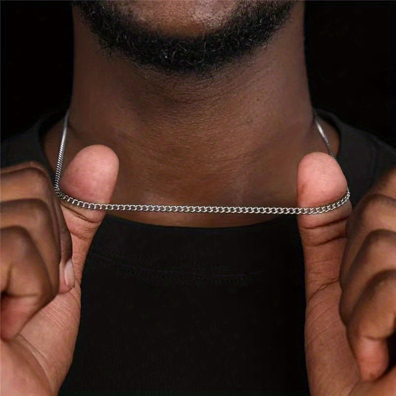 BRAC10 - Collana alla moda semplice al titanio