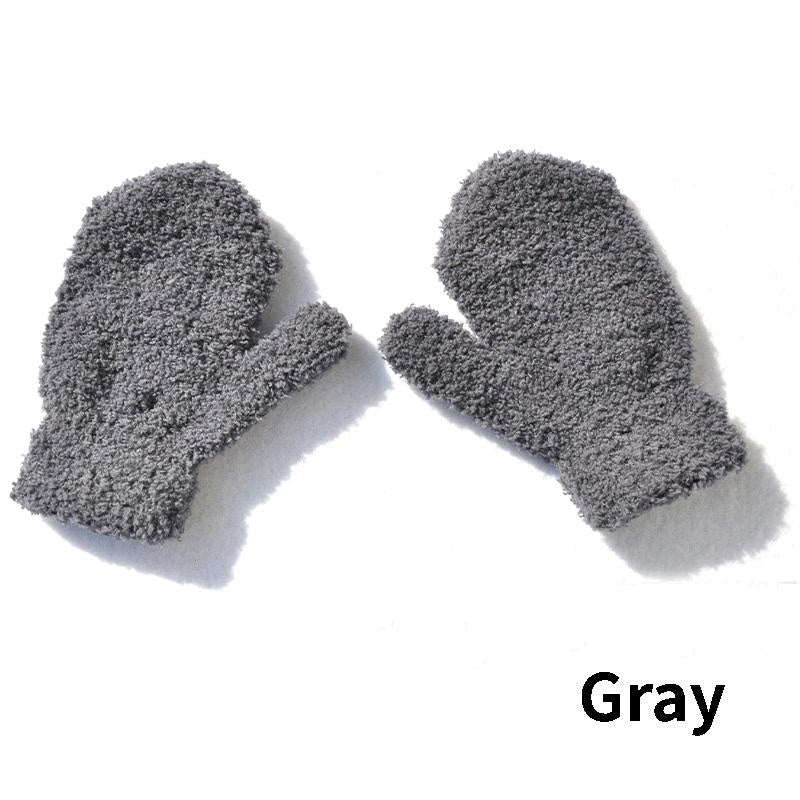 GUA07 - Guanti caldi e spessi per bambini invernali in velluto per bambini