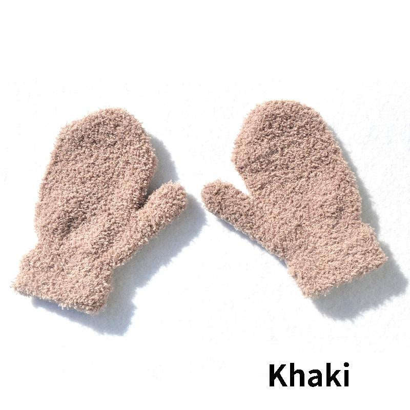 GUA07 - Guanti caldi e spessi per bambini invernali in velluto per bambini