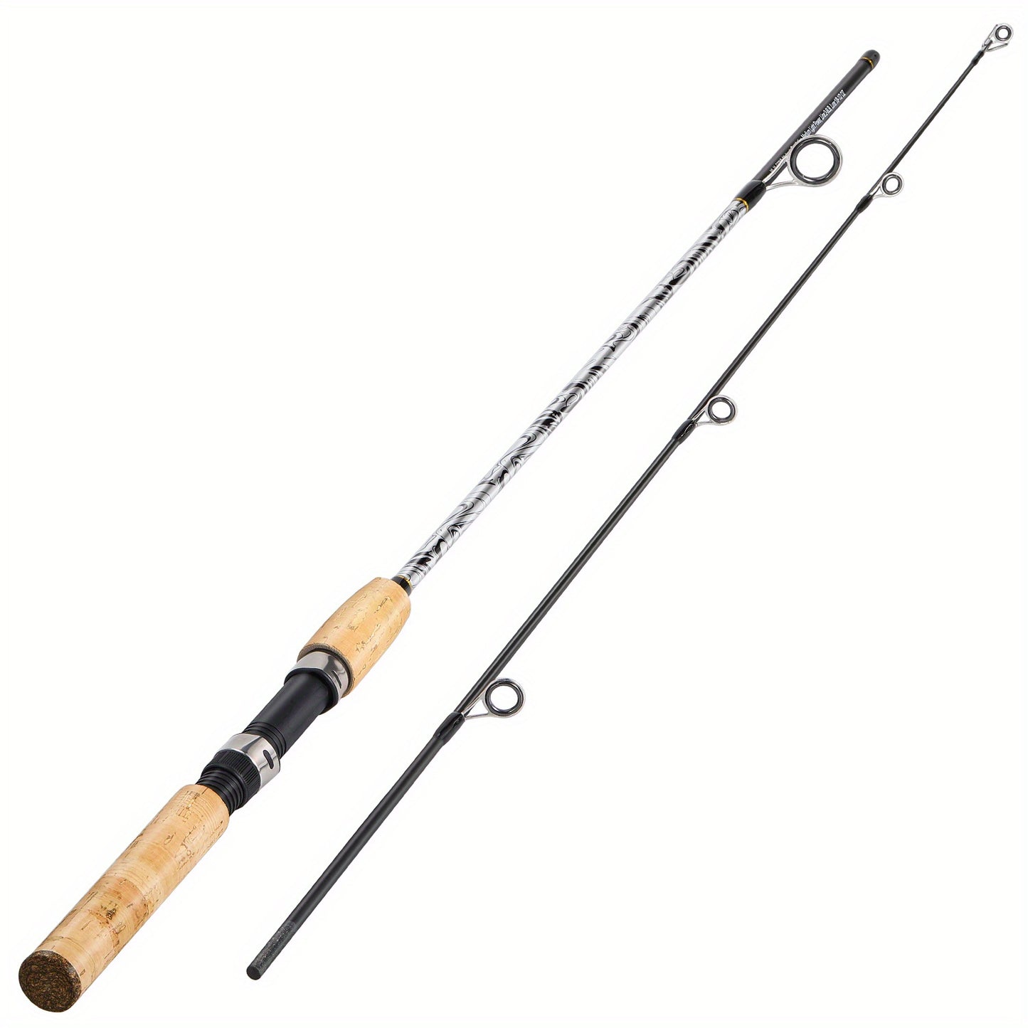 SPORT011 - Canna da pesca resistente e durevole con fusto in fibra di vetro