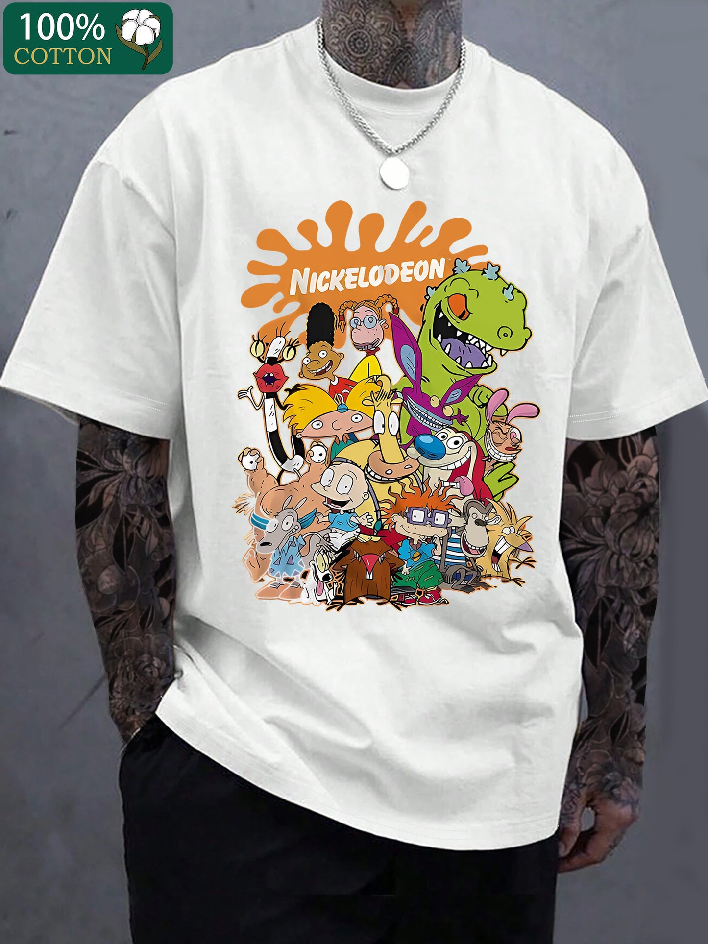 TSHIRT13 - T-shirt casual da strada hip-hop