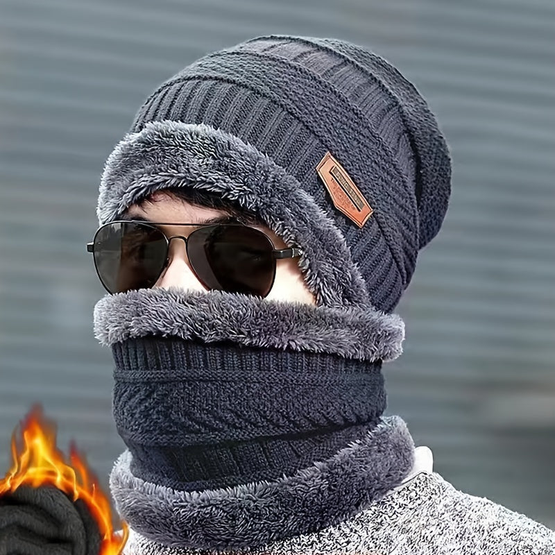 BAND13 - 2 pezzi Cappello e scaldacollo invernale