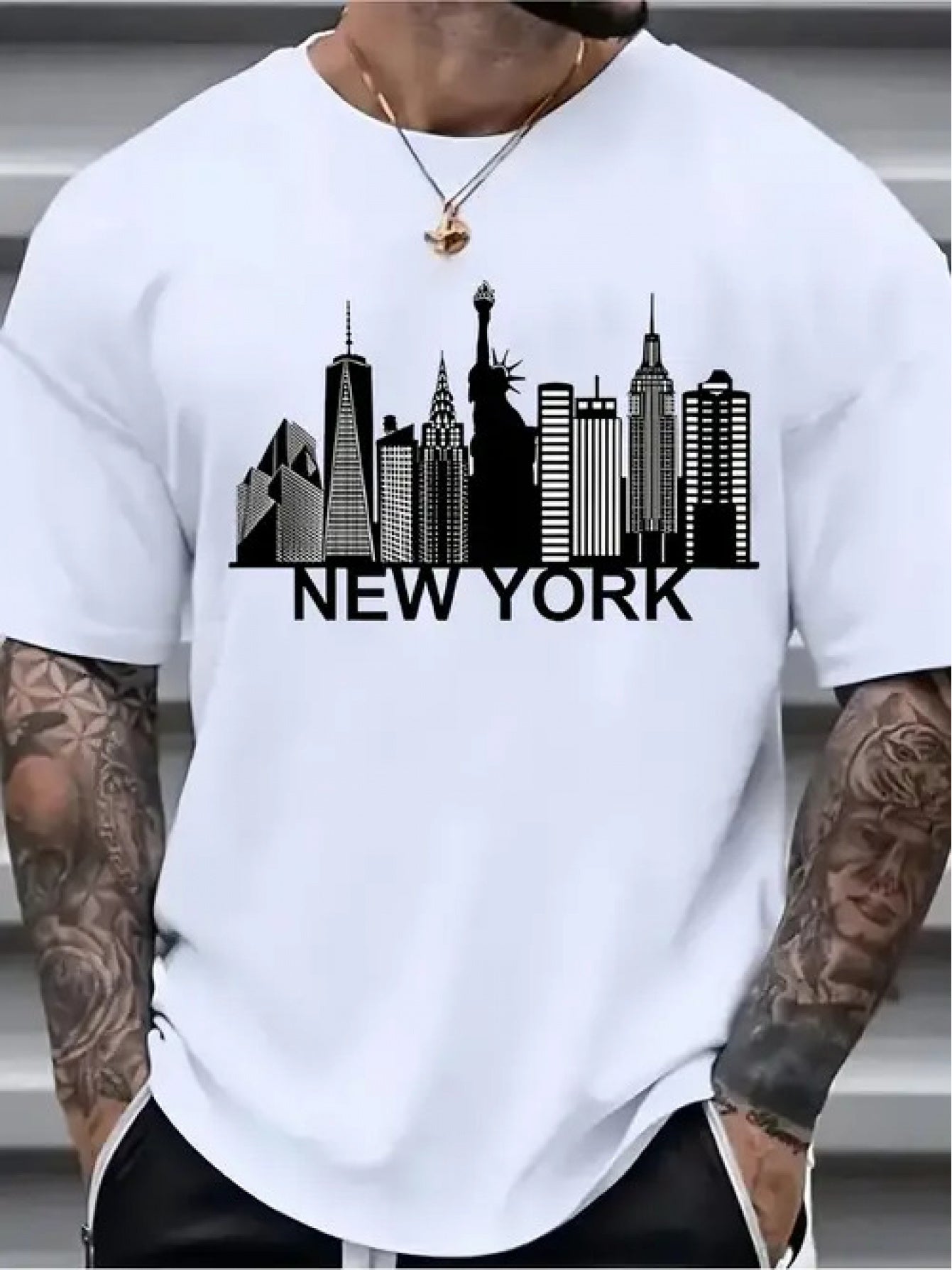 TSHIRT11 -  T-shirt cotone New York