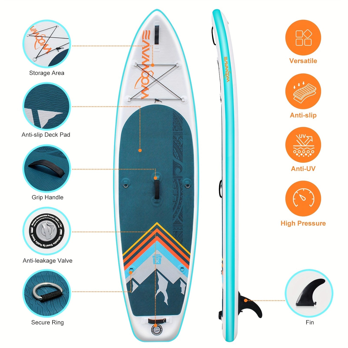 SPORT03 - Tavola da paddle gonfiabile 10'2"X32"X6"