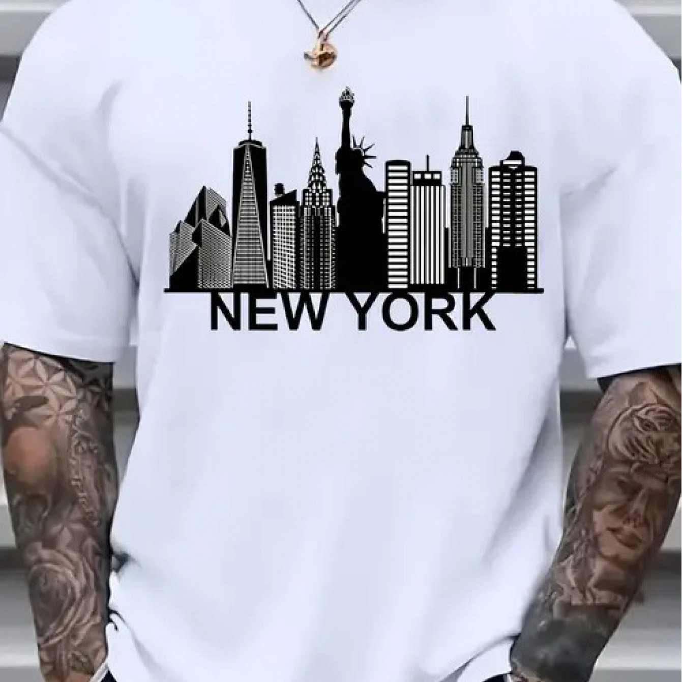 TSHIRT11 -  T-shirt cotone New York