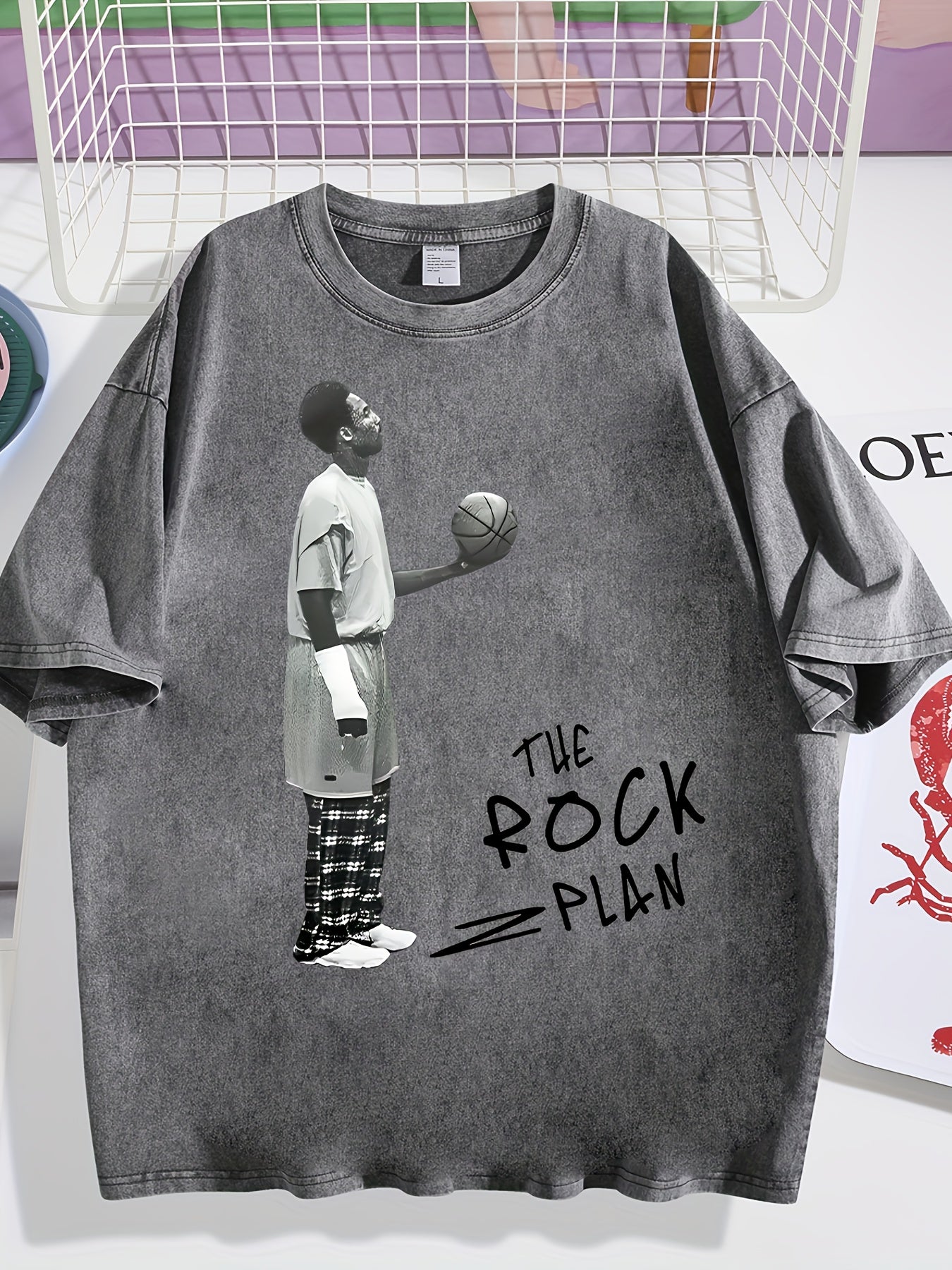 TSHIRT14 - Maglietta con stampa a motivo rock