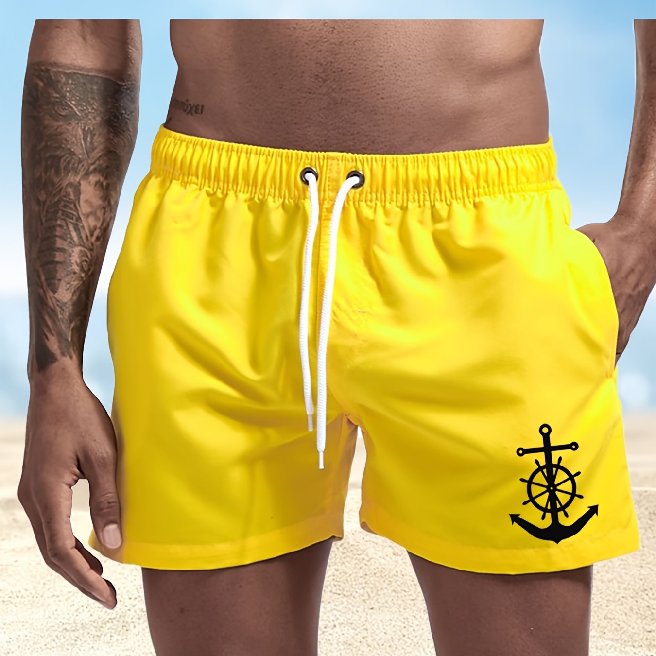 BSMENF10 - Pantaloncini da bagno da uomo ad asciugatura rapida