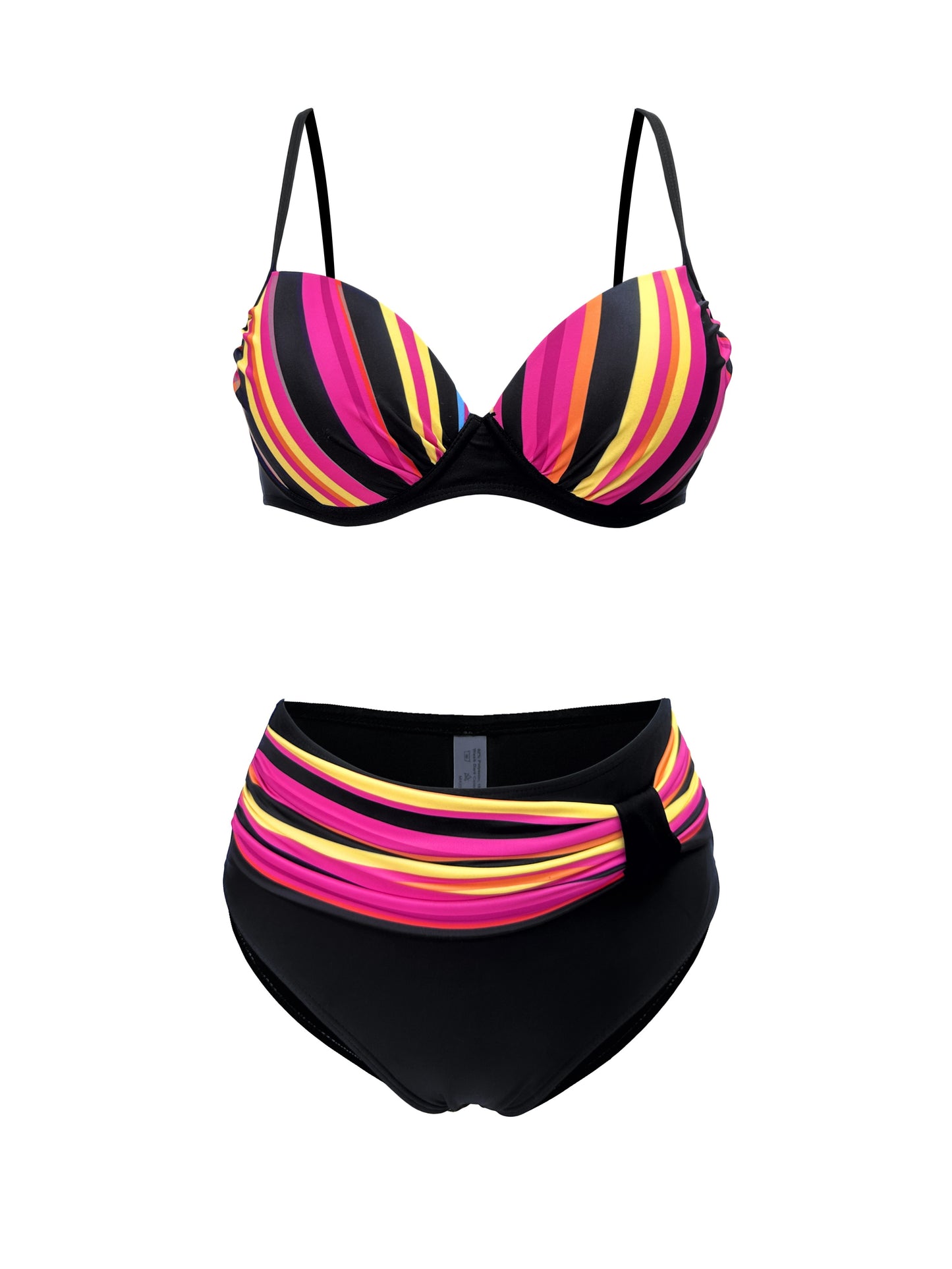 BSGIRL10 - Bikini a righe colorate