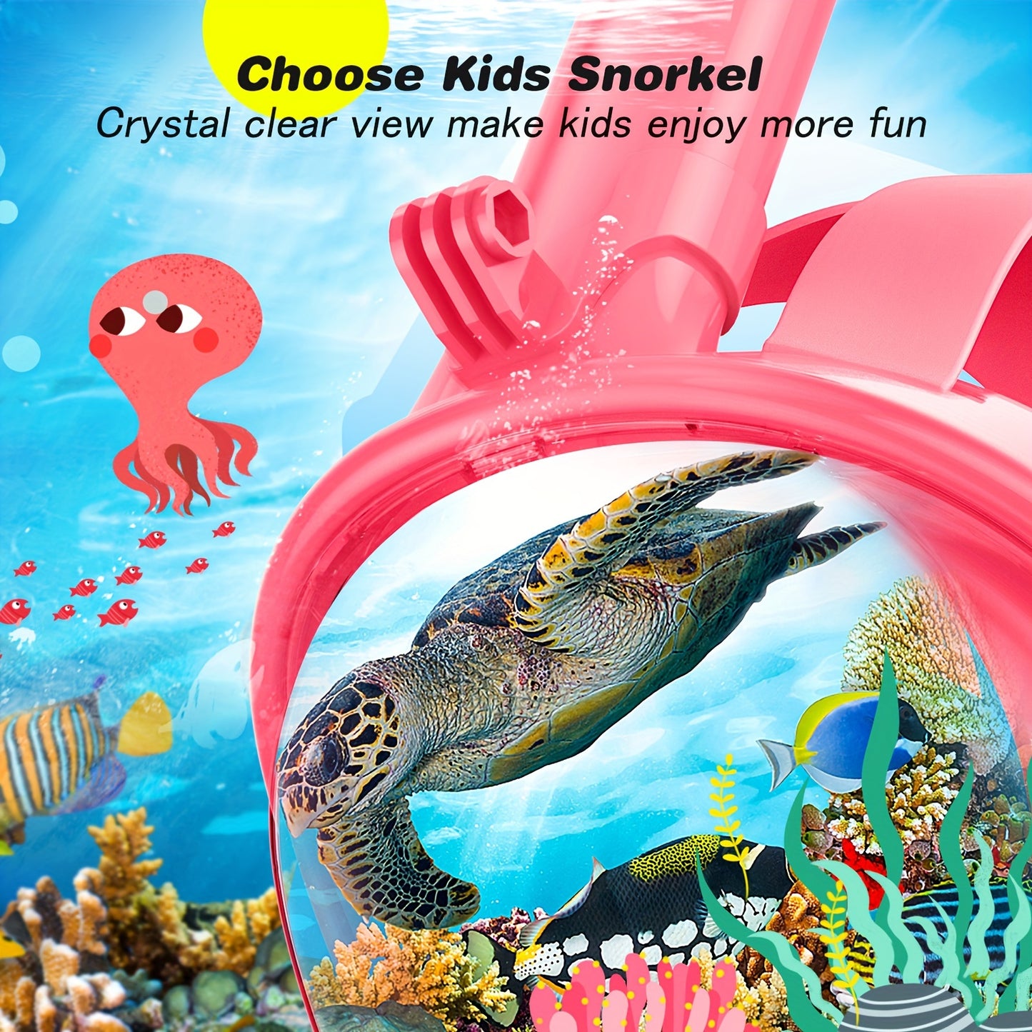 SNOR13 - 2 pezzi Attrezzatura per lo snorkeling per ragazzi