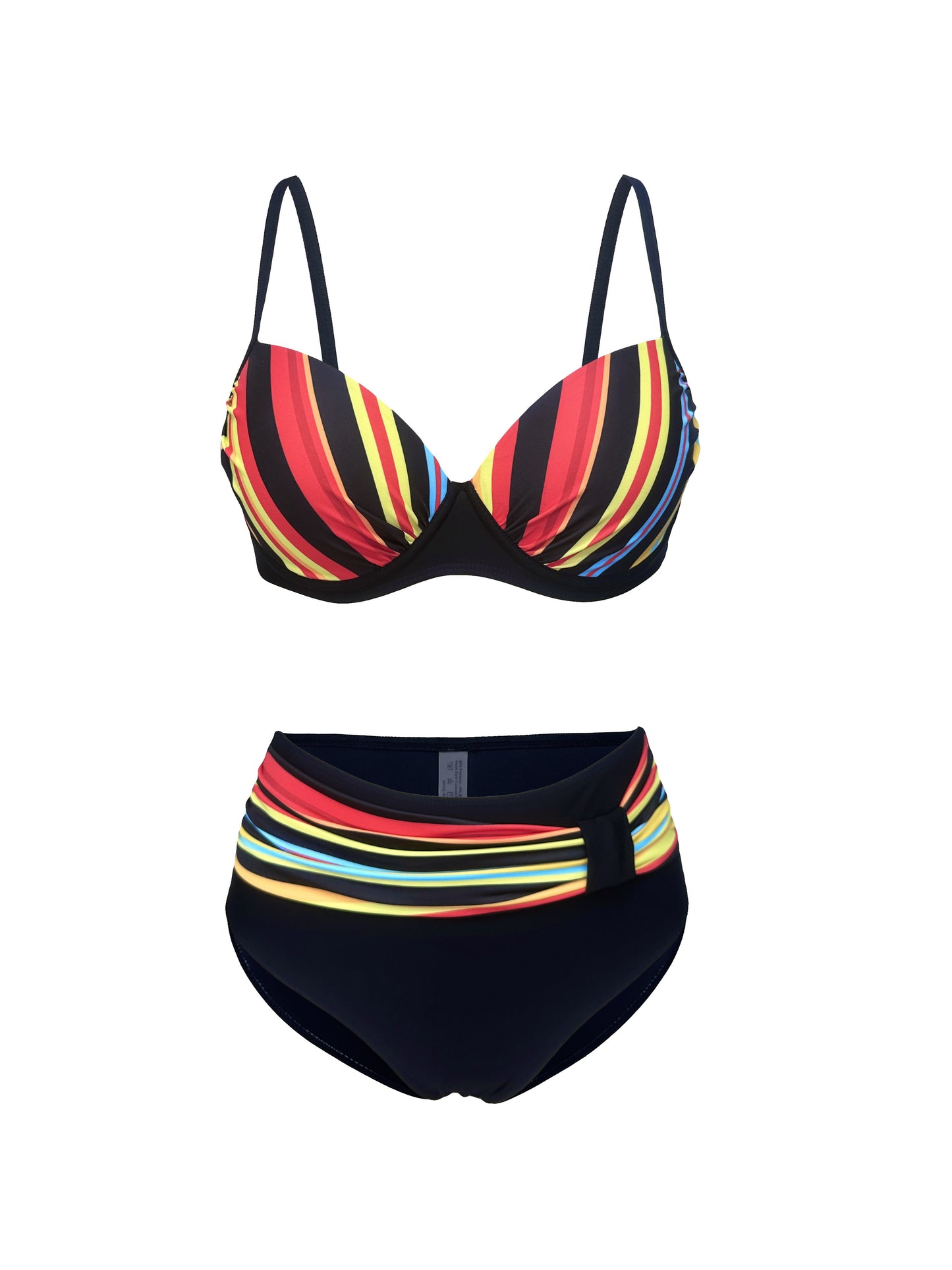 BSGIRL10 - Bikini a righe colorate