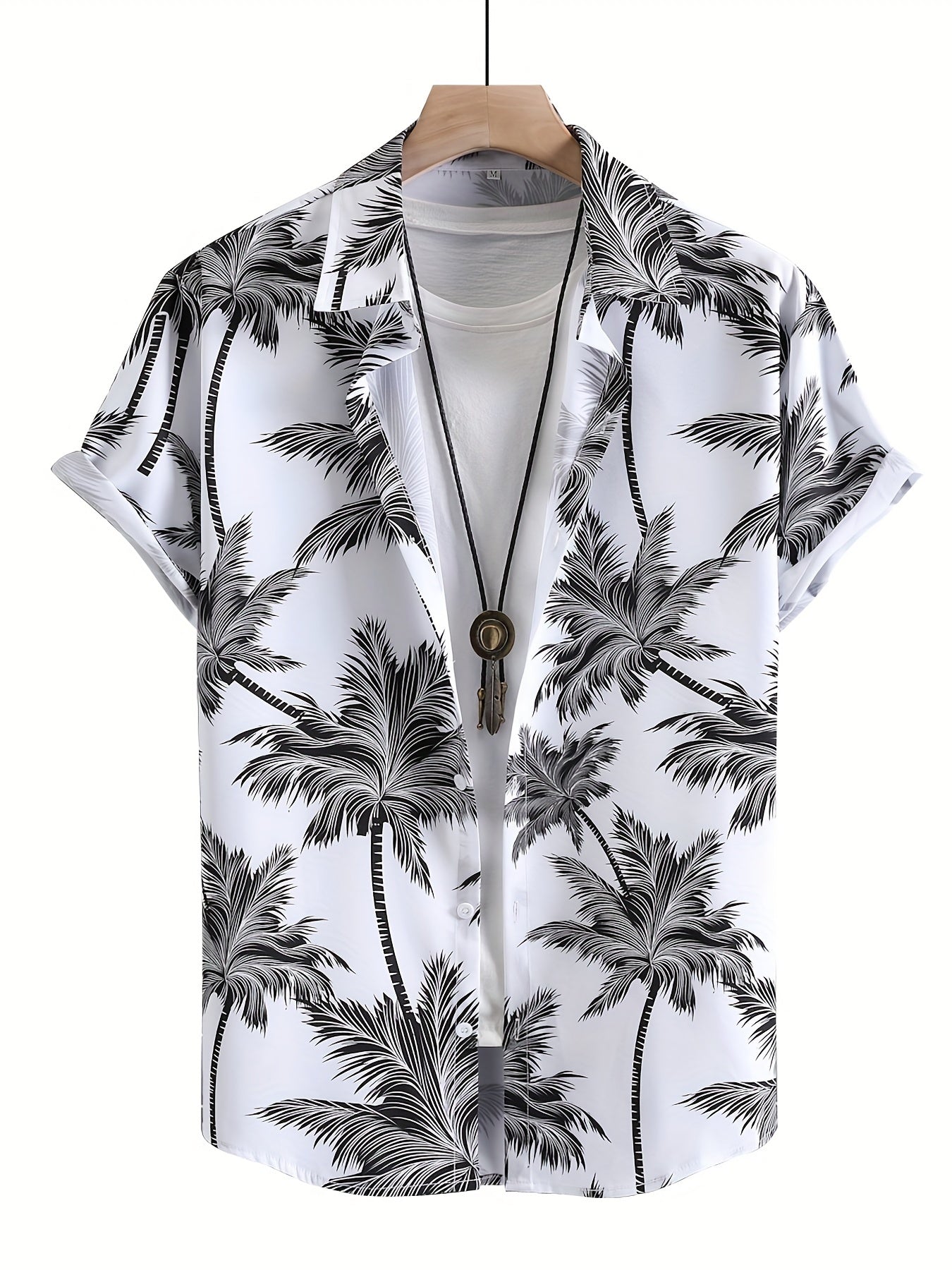 HAWAIA19 - Camicia hawaiana casual a maniche corte