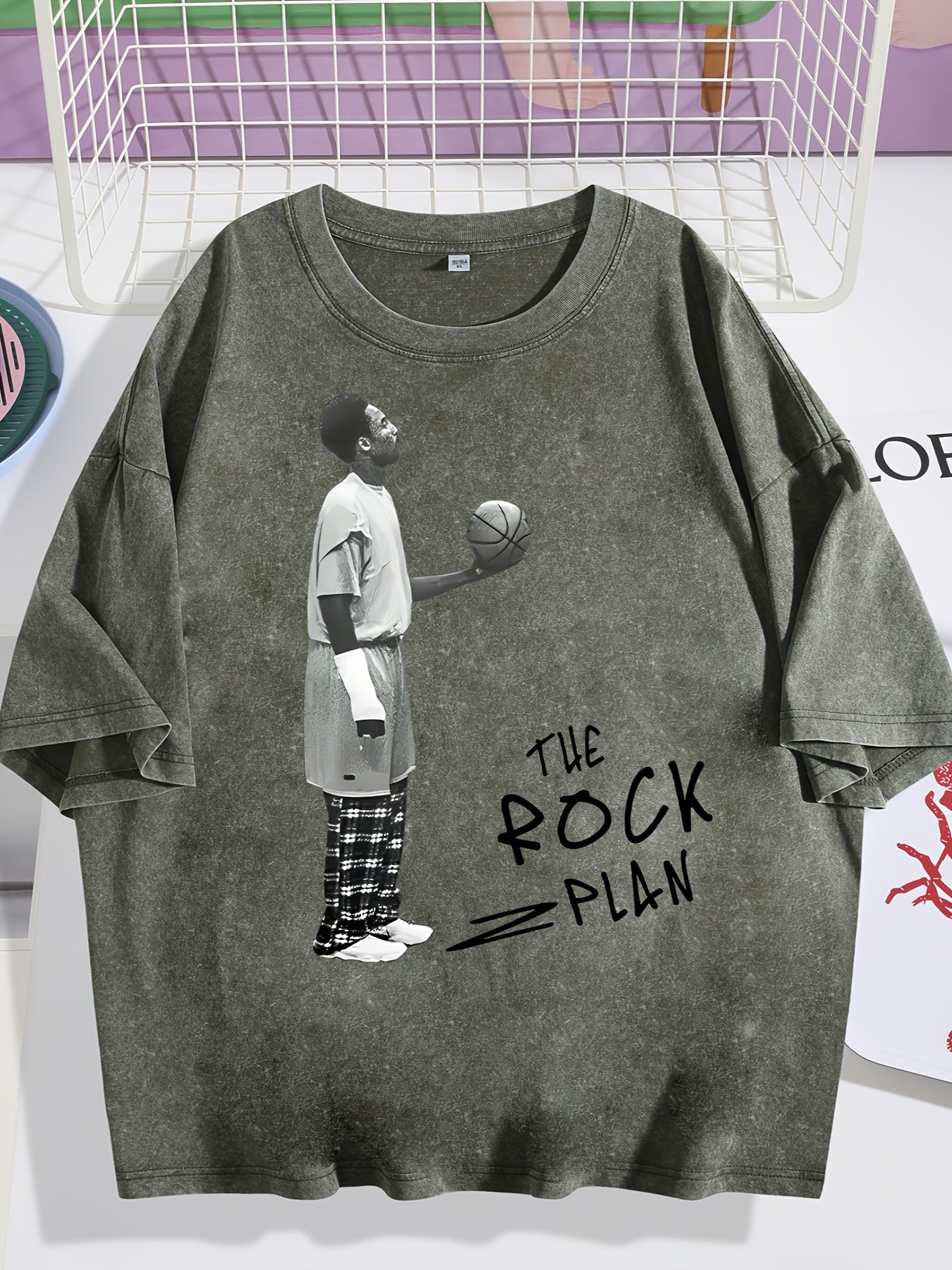 TSHIRT14 - Maglietta con stampa a motivo rock