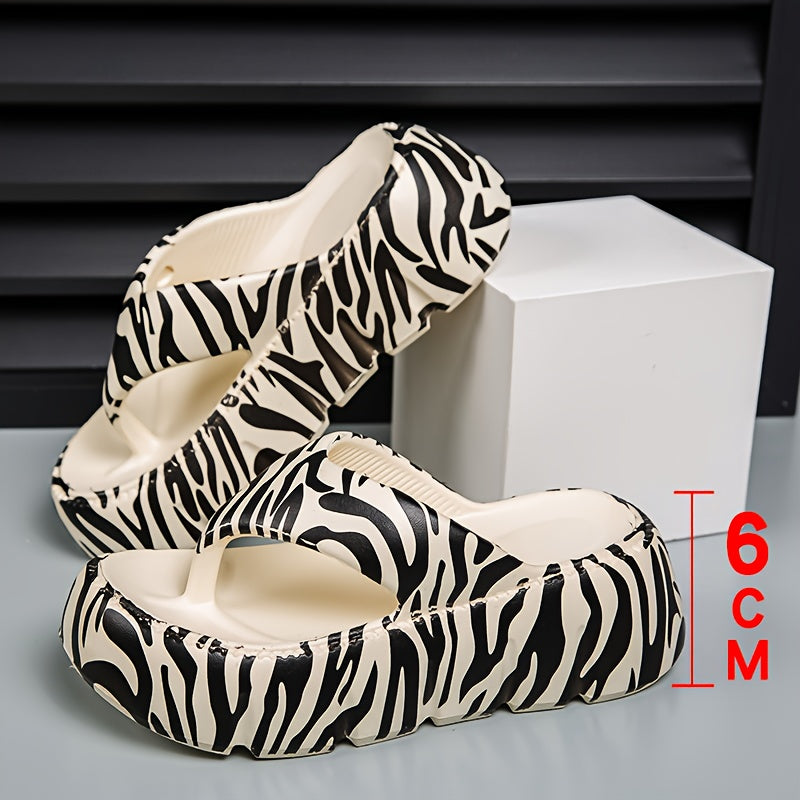 INFRA05 - Infradito eleganti da donna con motivo zebrato