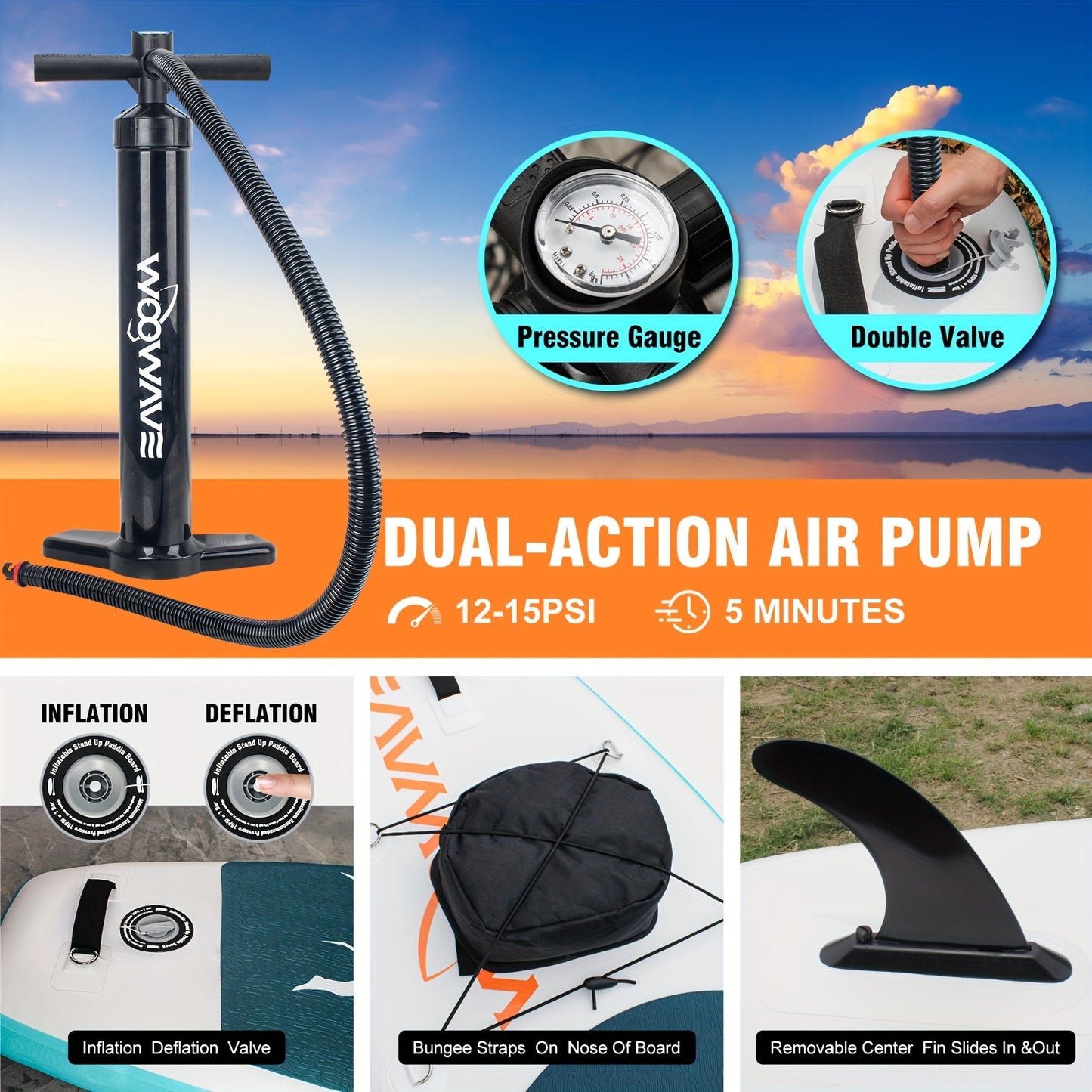 SPORT03 - Tavola da paddle gonfiabile 10'2"X32"X6"