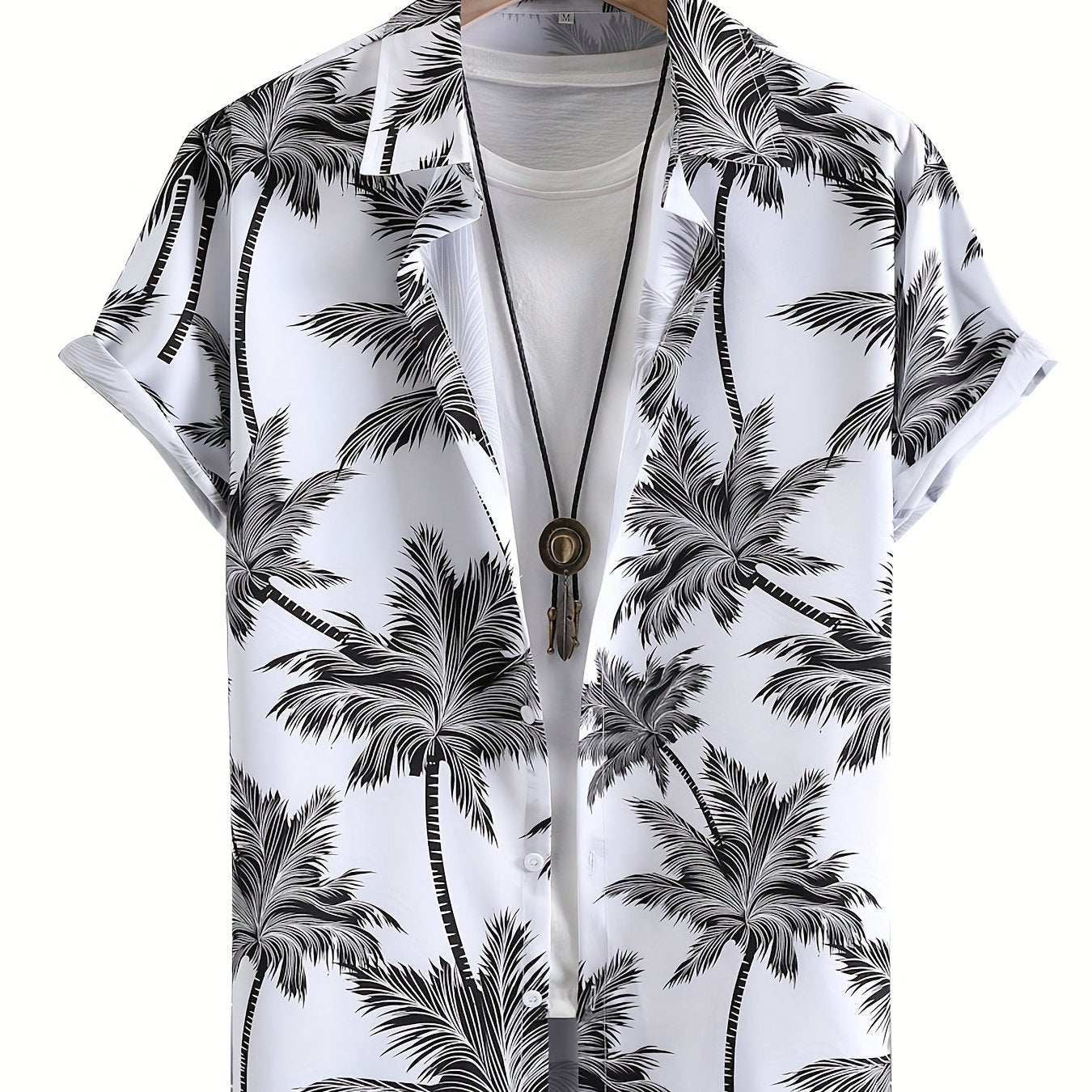HAWAIA19 - Camicia hawaiana casual a maniche corte