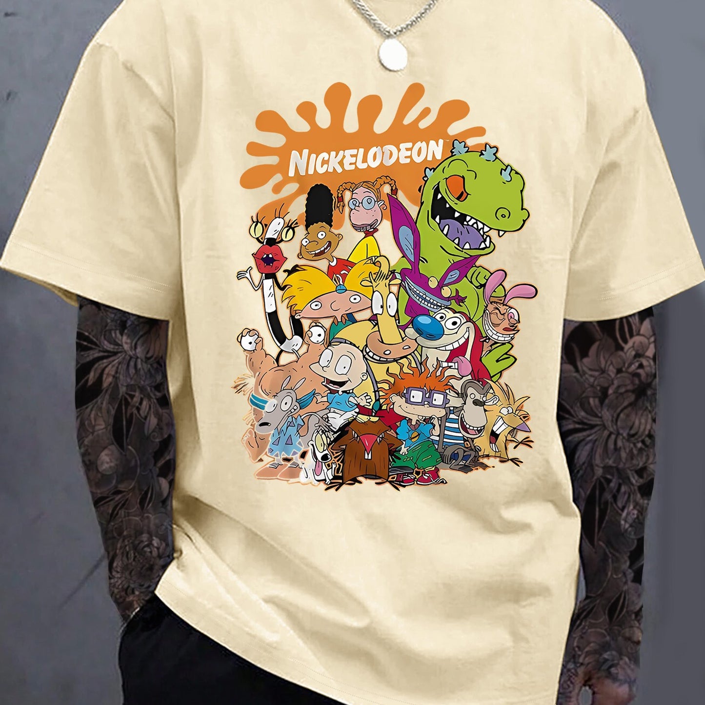 TSHIRT13 - T-shirt casual da strada hip-hop