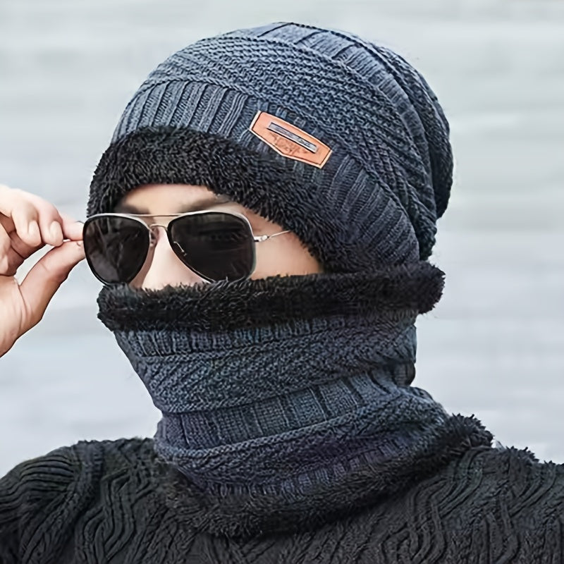 BAND13 - 2 pezzi Cappello e scaldacollo invernale