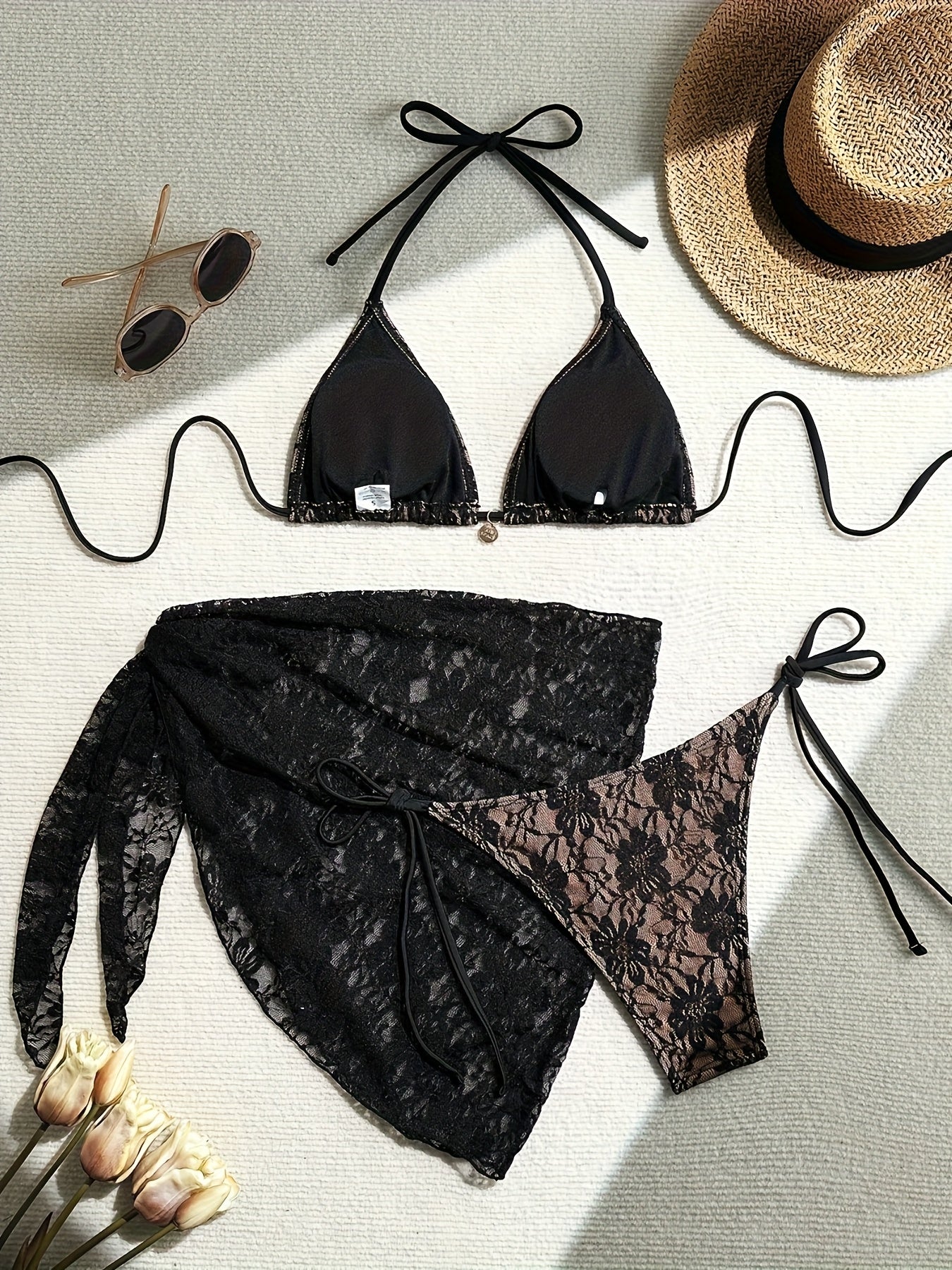 BSGIRL18 - Three-piece swimsuit with removable padding