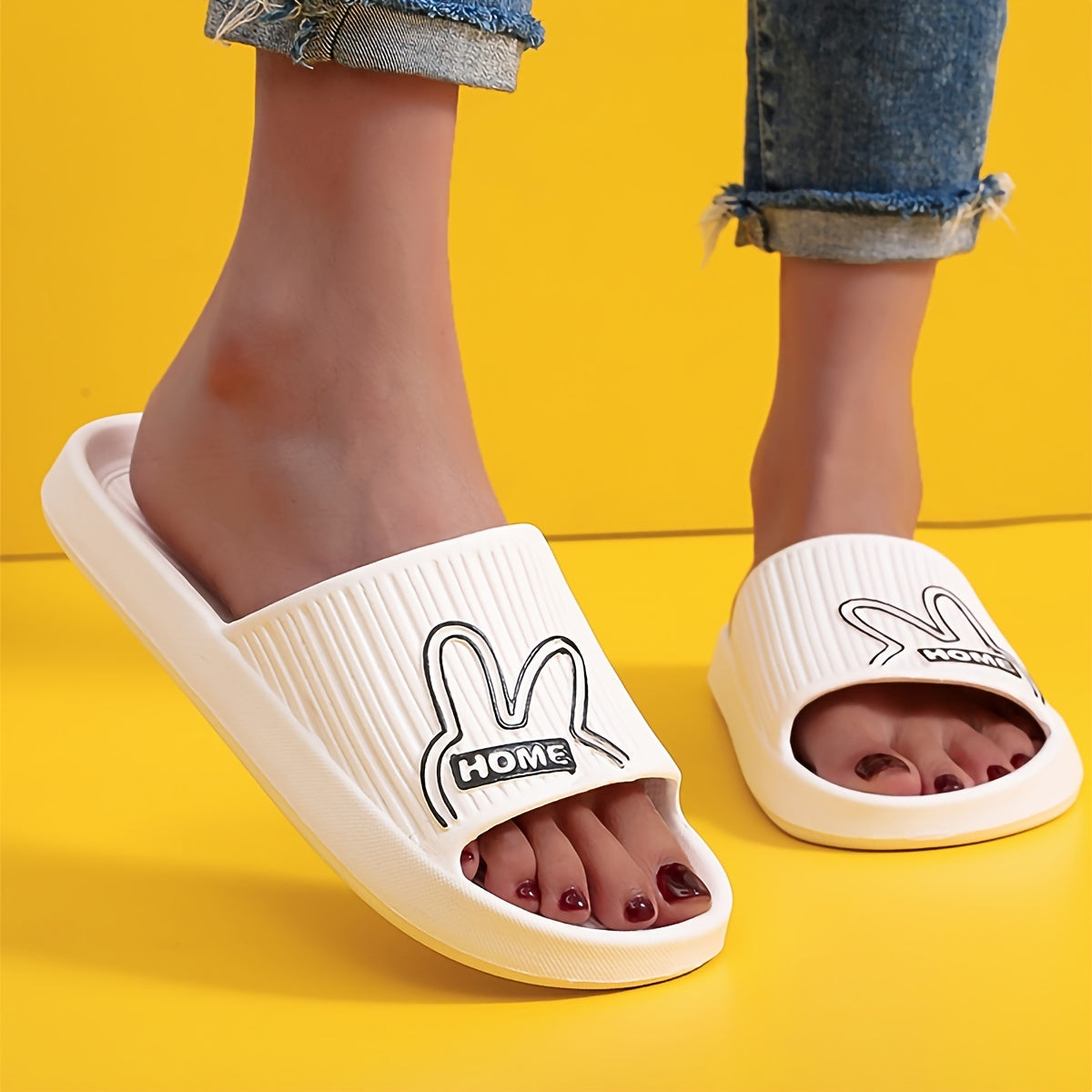 CIAB01 - Ciabatte piatte da donna con cartoni animati