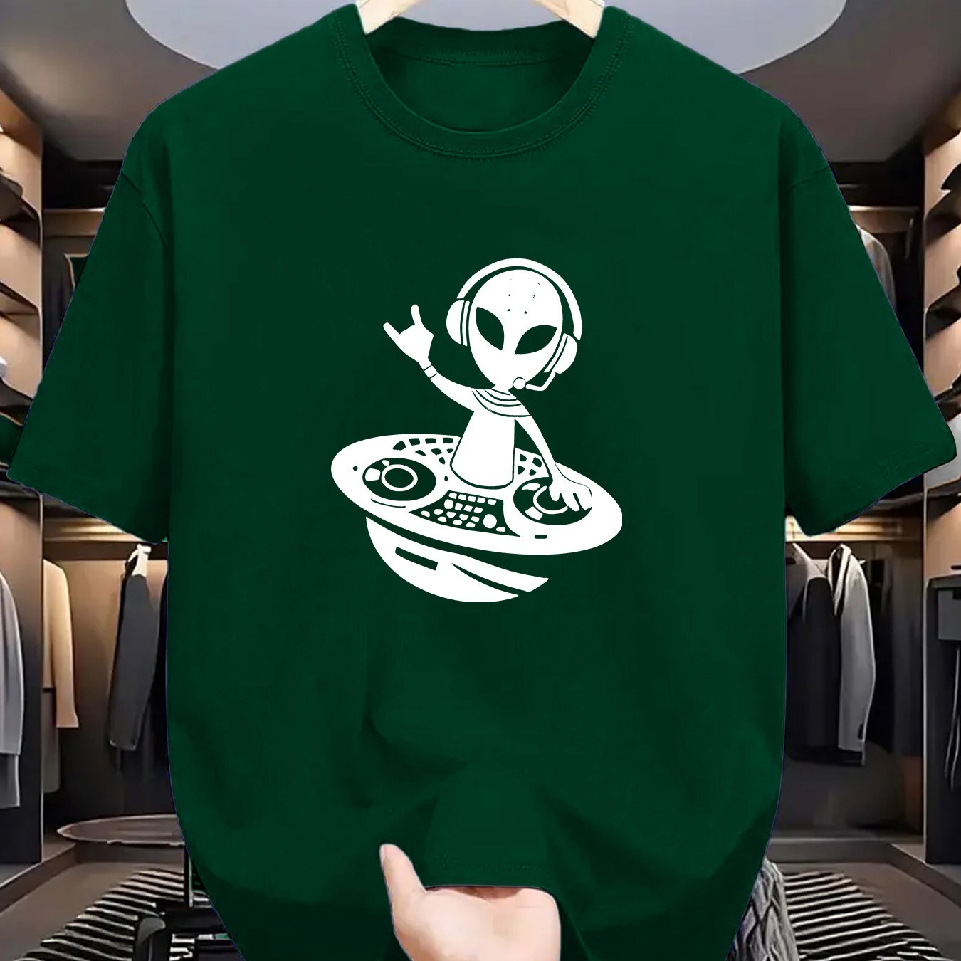 TSHIRT17 - T-shirt con stampa aliena