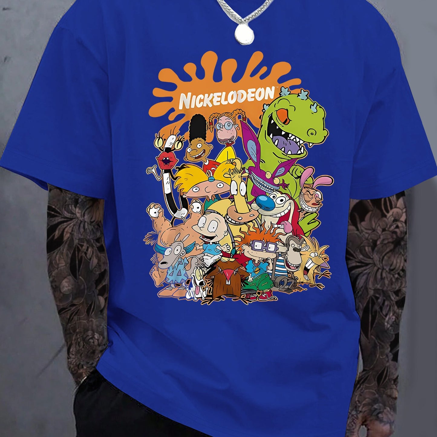 TSHIRT13 - T-shirt casual da strada hip-hop