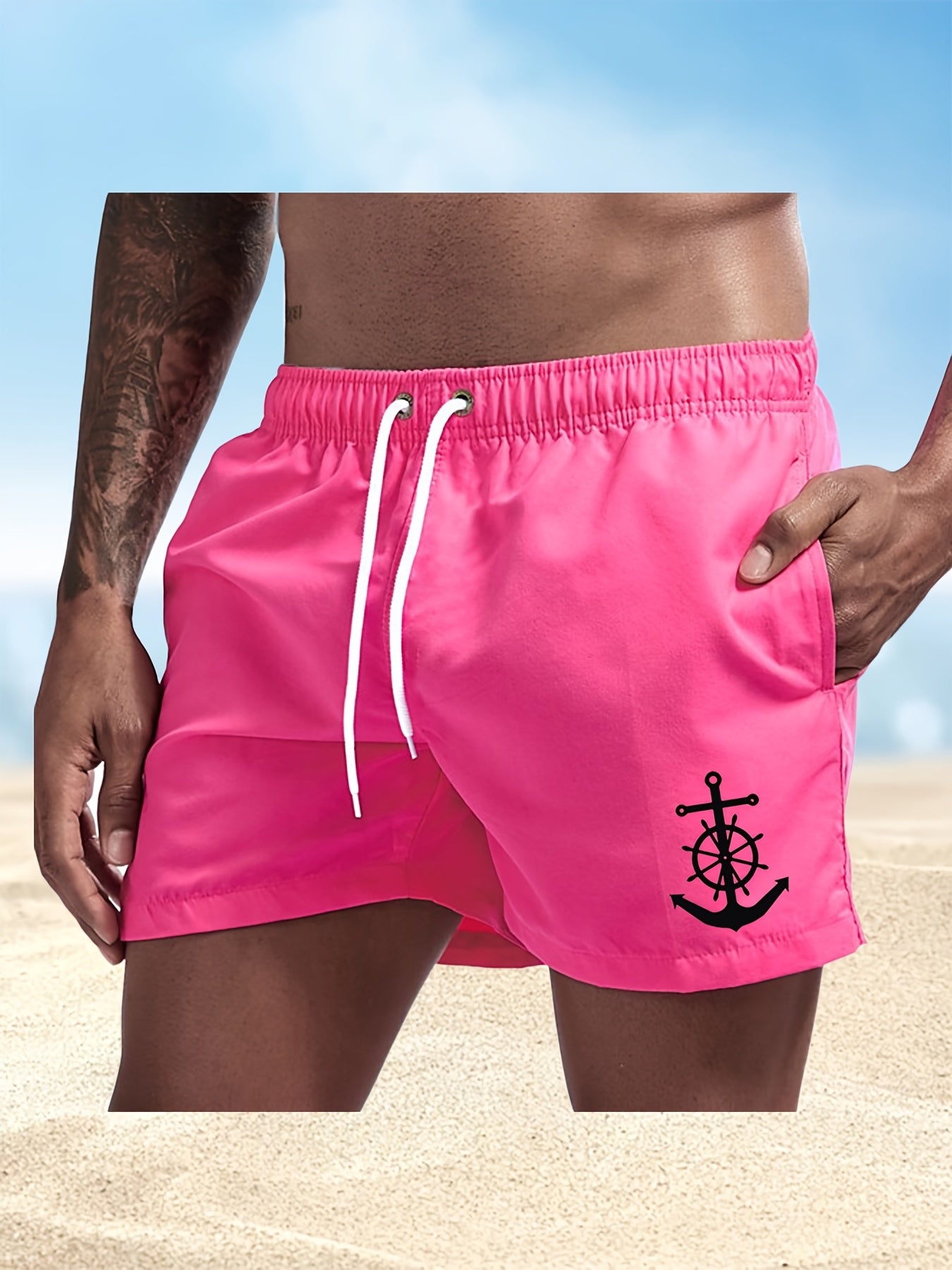 BSMENF10 - Pantaloncini da bagno da uomo ad asciugatura rapida