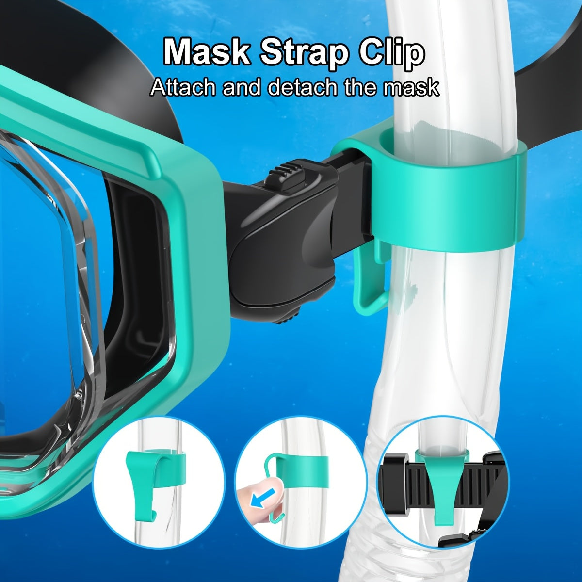 SNOR16 - Maschera da snorkeling e tubo di respirazione per ragazzi