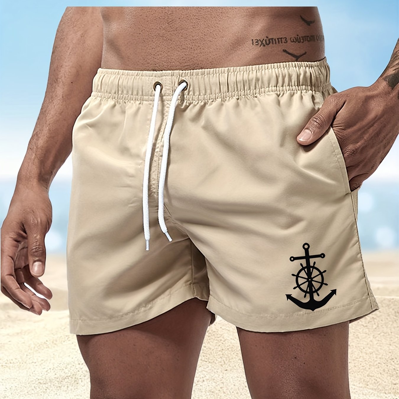 BSMENF10 - Pantaloncini da bagno da uomo ad asciugatura rapida