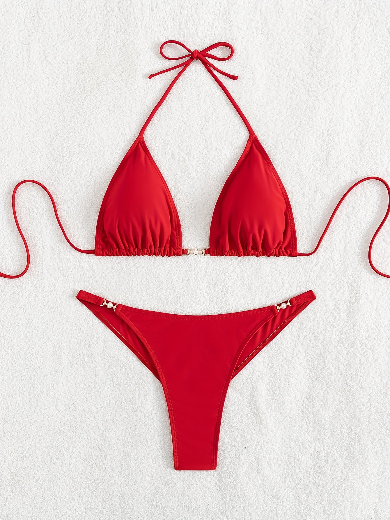 BSGIRL02 - Bikini da 2 pezzi con perizoma alto e allacciatura al collo