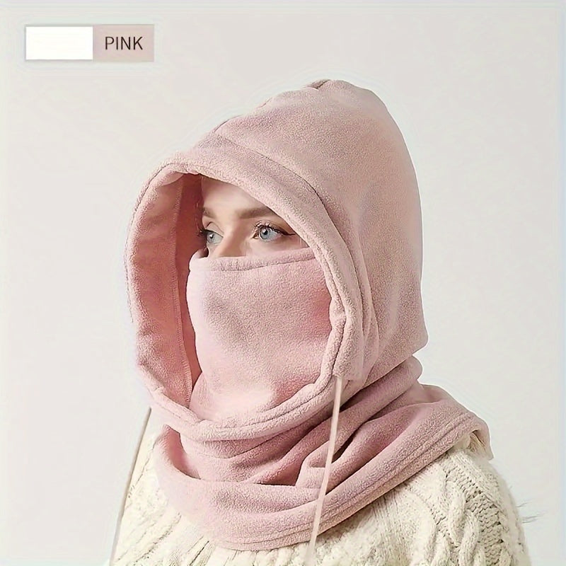 BAND18 - Passamontagna antivento in maglia con scaldacollo